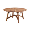 Round Wooden Folding Table for Outdoor Dining