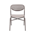 Modern Lightweight Folding Chair with Perforated Backrest